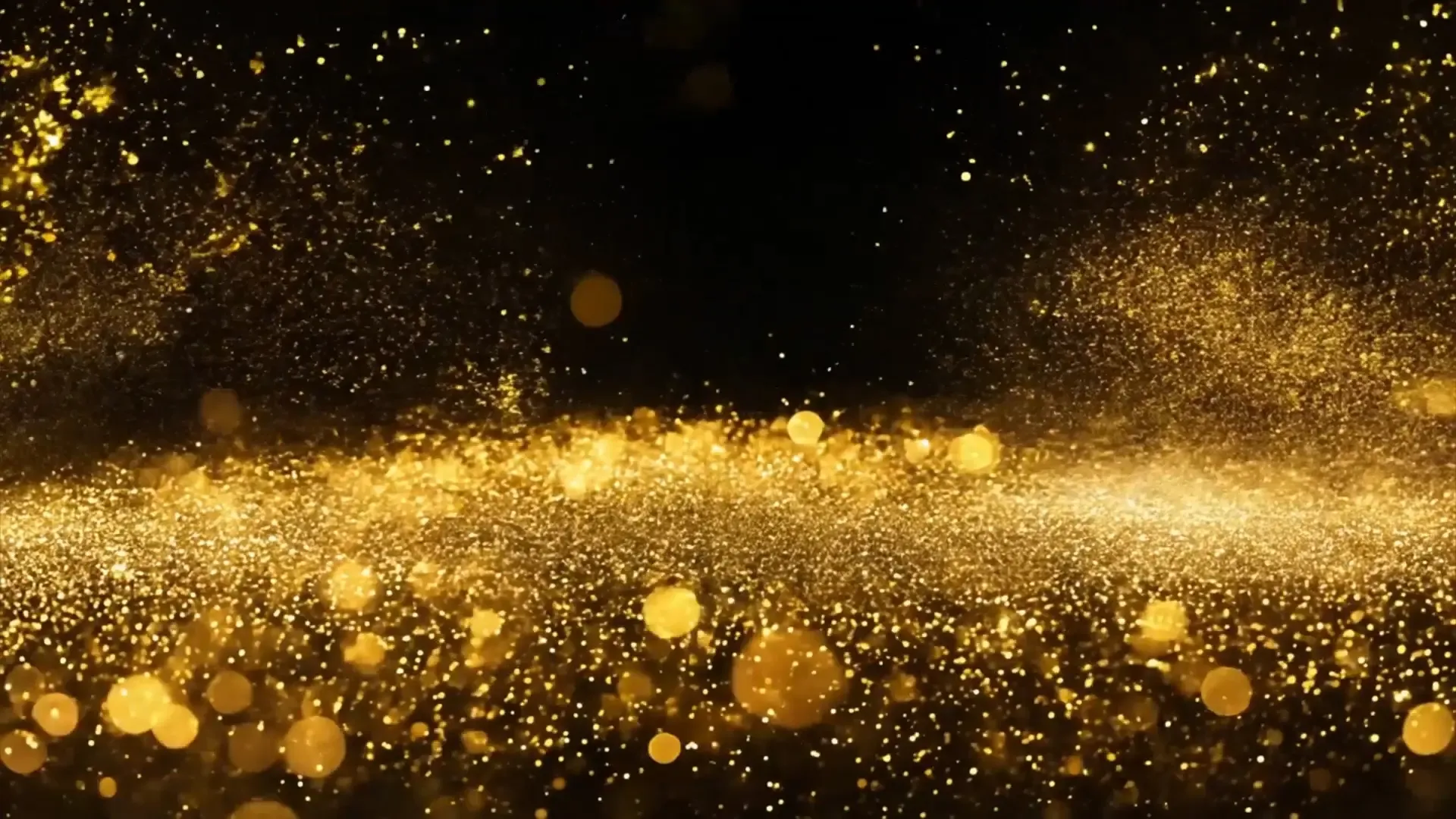 Golden Glitter Dust Overlay with Sparkling Elegance Effect
